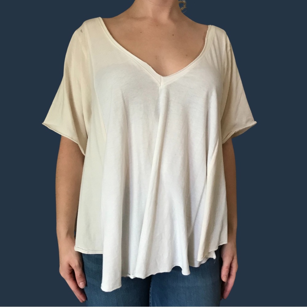 raw hem tee
